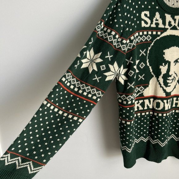Elf Movie Green Fair Ilse Santa I Know Him Ugly Christmas Sweater - Picture 4 of 7